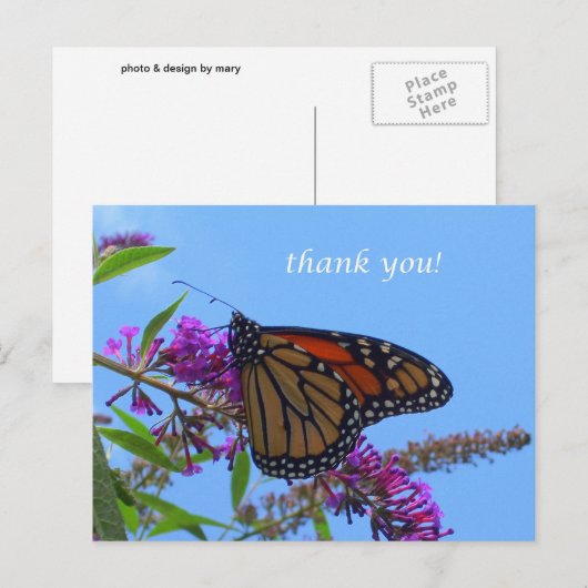 Vielen Dank Postkarte (Vorne/Hinten)