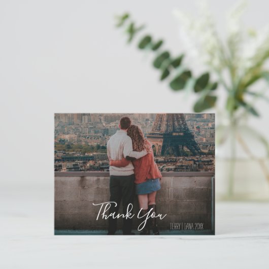 Vielen Dank Postkarte (Stehend Vorderseite)