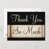 Vielen Dank, Postkarte (Vorne/Hinten)