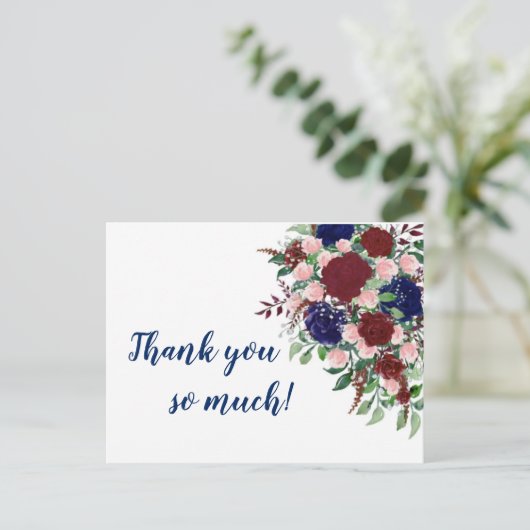 Vielen Dank, Postkarte (Stehend Vorderseite)