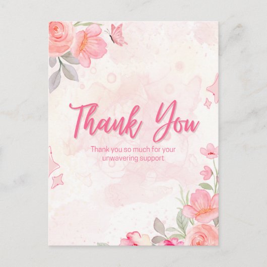 Vielen Dank Postkarte (Vorderseite)