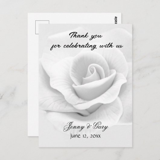 Vielen Dank Postkarte (Vorne/Hinten)