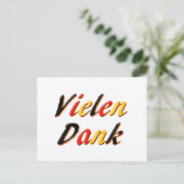 Vielen Dank Postkarte (Stehend Vorderseite)