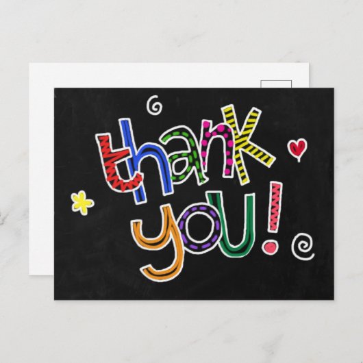 Vielen Dank, Postkarte (Vorne/Hinten)