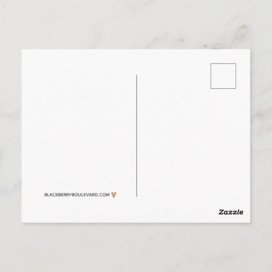 Vielen Dank Postkarte (Rückseite)