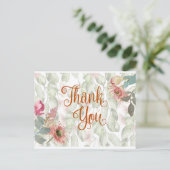 Vielen Dank Postkarte (Stehend Vorderseite)