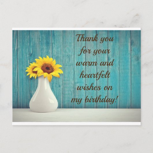 Vielen Dank Postkarte (Vorderseite)