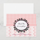 Vielen Dank Postkarte (Vorne/Hinten)