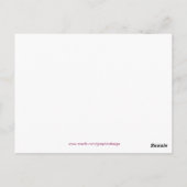 Vielen Dank Postkarte (Rückseite)