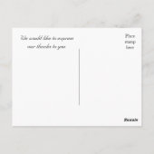 Vielen Dank, Postkarte (Rückseite)