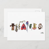 Vielen Dank Postkarte (Vorne/Hinten)