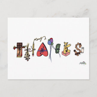 Vielen Dank Postkarte