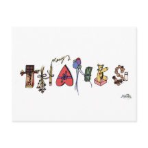 Vielen Dank Postkarte