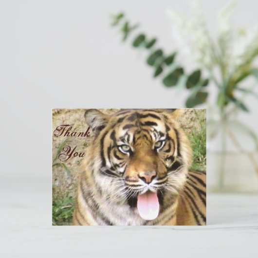 Vielen Dank Postkarte (Stehend Vorderseite)