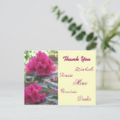 Vielen Dank Postkarte (Stehend Vorderseite)