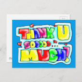 Vielen Dank! Postkarte (Vorne/Hinten)