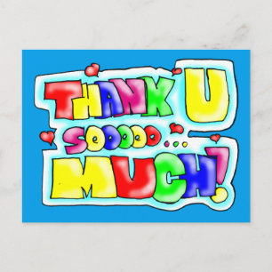 Vielen Dank! Postkarte
