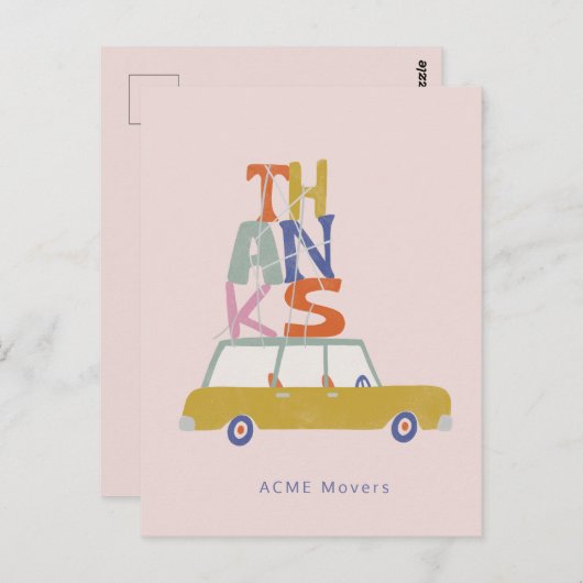 Vielen Dank Postkarte (Vorne/Hinten)