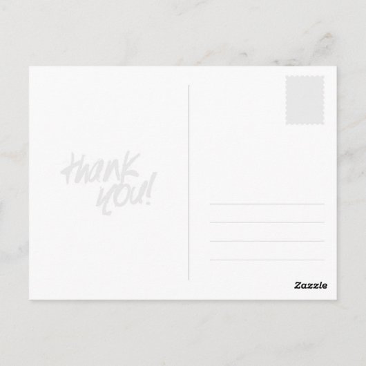 Vielen Dank, Postkarte (Rückseite)