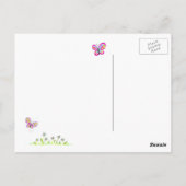 Vielen Dank Postkarte mit Blume - sehen Sie zurück (Rückseite)