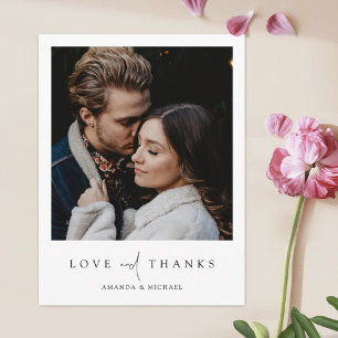 Vielen Dank Postkarten für Hochzeiten mit individu