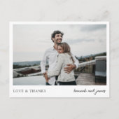 Vielen Dank Postkarten für Hochzeitsgäste und Gesc (Vorderseite)