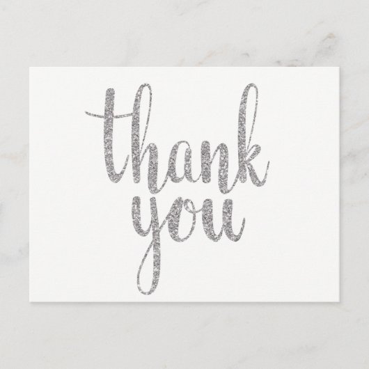 Vielen Dank, Postkarten, Glitzer Postkarte (Vorderseite)