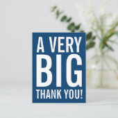 Vielen Dank Postkarten mit Großbuchstaben Typograf (Stehend Vorderseite)