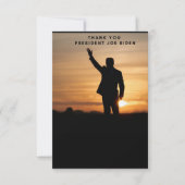 Vielen Dank, Präsident Joe Biden Dankeskarte (Vorderseite)