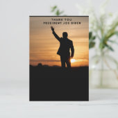 Vielen Dank, Präsident Joe Biden Dankeskarte (Stehend Vorderseite)