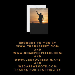 Vielen Dank, Präsident Joe Biden Dankeskarte