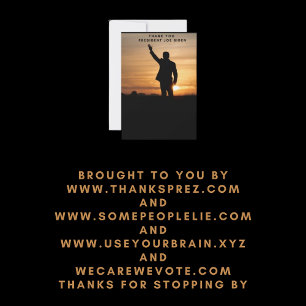 Vielen Dank, Präsident Joe Biden Dankeskarte