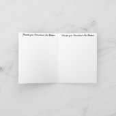 Vielen Dank, Präsident Joe Biden Dankeskarte (Innenseite)