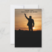 Vielen Dank, Präsident Joe Biden Dankeskarte (Vorderseite)