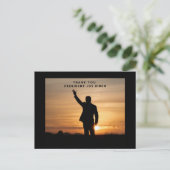 Vielen Dank, Präsident Joe Biden Feiertagspostkarte (Stehend Vorderseite)