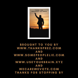 Vielen Dank, Präsident Joe Biden Fotodruck