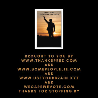 Vielen Dank, Präsident Joe Biden Fotodruck