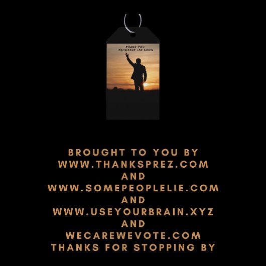 Vielen Dank, Präsident Joe Biden Geschenkanhänger