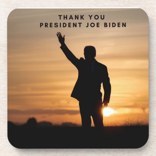 Vielen Dank, Präsident Joe Biden Getränkeuntersetzer (Vorderseite)