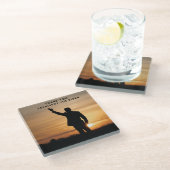 Vielen Dank, Präsident Joe Biden Glasuntersetzer (Schrägansicht)