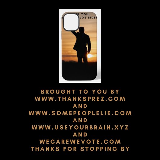 Vielen Dank, Präsident Joe Biden iPhone Hülle