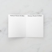 Vielen Dank, Präsident Joe Biden Karte (Innenseite)