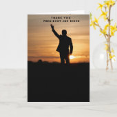 Vielen Dank, Präsident Joe Biden Karte (Gelbe Blume)