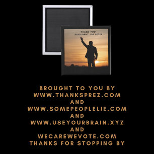 Vielen Dank, Präsident Joe Biden Magnet