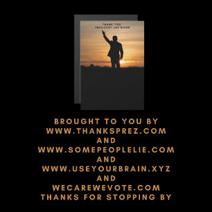 Vielen Dank, Präsident Joe Biden Magnetkarte