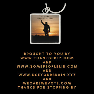 Vielen Dank, Präsident Joe Biden Schlüsselanhänger