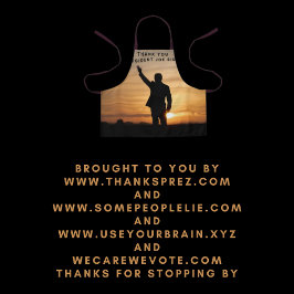 Vielen Dank, Präsident Joe Biden Schürze