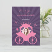 Vielen Dank, Princess Foto Card Dankeskarte (Stehend Vorderseite)