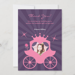 Vielen Dank, Princess Foto Card Dankeskarte