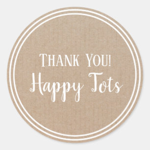 Vielen Dank Produkt Moderne Hipster Circle Craft Runder Aufkleber